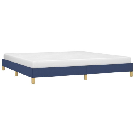 vidaXL Bedframe zonder matras stof blauw 200x200 cm afbeelding3 - 1