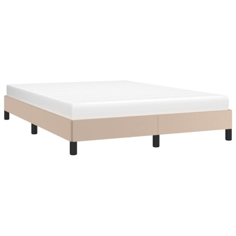 vidaXL Bedframe kunstleer cappuccinokleurig 140x200 cm afbeelding3 - 1