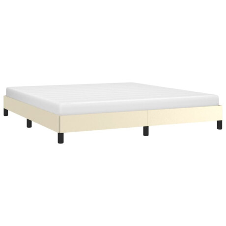 vidaXL Bedframe kunstleer crèmekleurig 160x200 cm afbeelding3 - 1