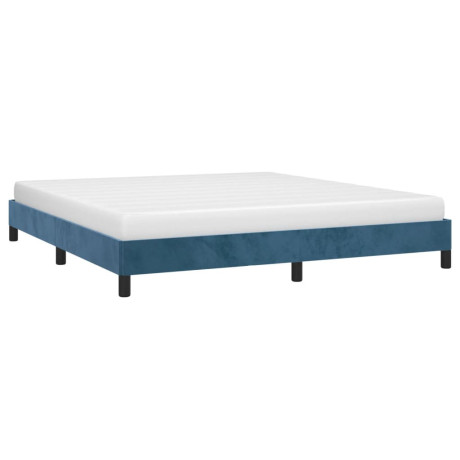 vidaXL Bedframe zonder matras 180x200 cm fluweel donkerblauw afbeelding3 - 1