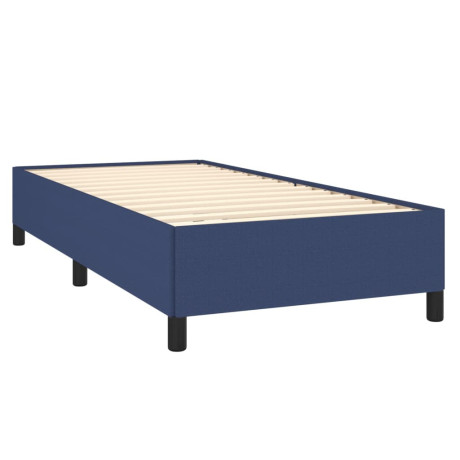 vidaXL Bedframe zonder matras 80x200 cm stof blauw afbeelding3 - 1