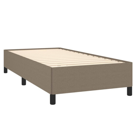 vidaXL Bedframe zonder matras 90x190 cm stof taupe afbeelding3 - 1