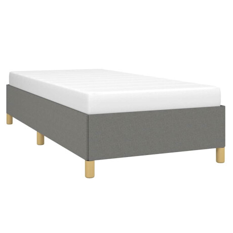 vidaXL Bedframe zonder matras 90x200 cm stof donkergrijs afbeelding3 - 1