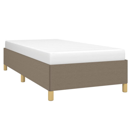 vidaXL Bedframe zonder matras 90x200 cm stof taupe afbeelding3 - 1