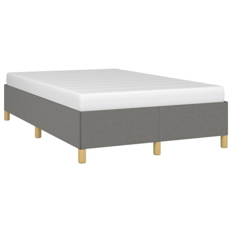 vidaXL Bedframe zonder matras 120x200 cm stof donkergrijs afbeelding3 - 1