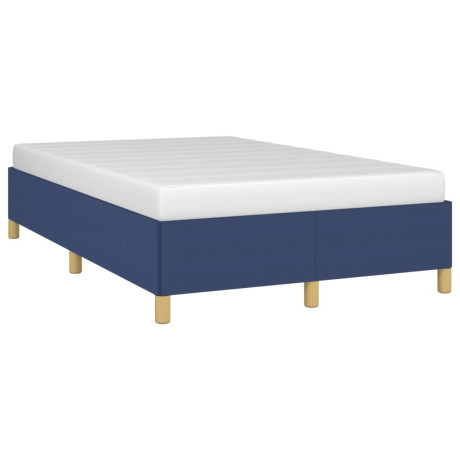 vidaXL Bedframe zonder matras 120x200 cm stof blauw afbeelding3 - 1