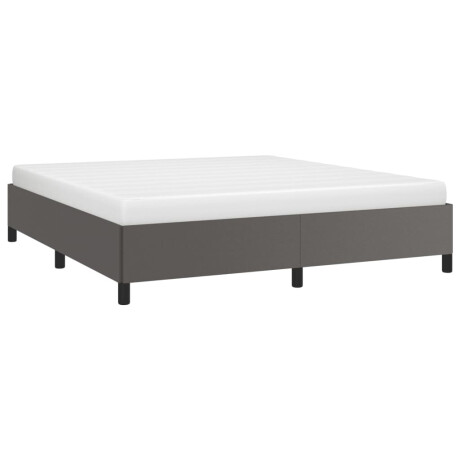vidaXL Bedframe kunstleer grijs 160x200 cm afbeelding3 - 1