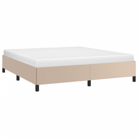 vidaXL Bedframe kunstleer cappuccinokleurig 160x200 cm afbeelding3 - 1