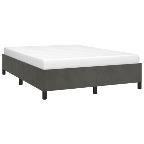 vidaXL Bedframe zonder matras 140x190 cm fluweel donkergrijs afbeelding3 - 1