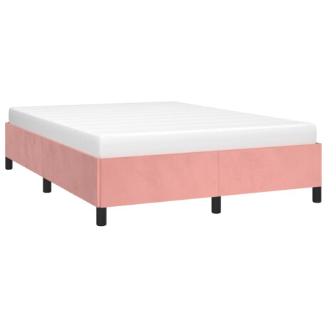 vidaXL Bedframe fluweel roze 140x190 cm afbeelding3 - 1