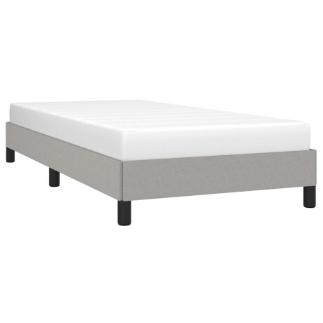 vidaXL Bedframe zonder matras 90x190 cm stof lichtgrijs single afbeelding3 - 1