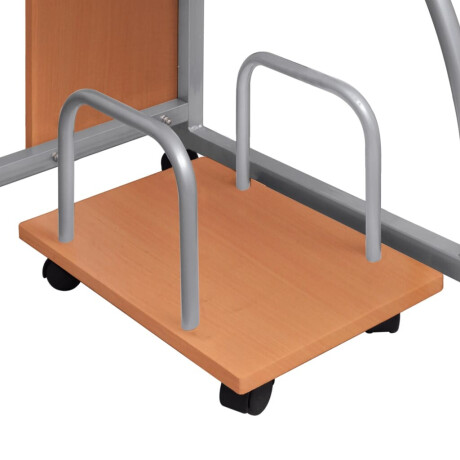 vidaXL Computerbureau 110x52x88,5 cm bewerkt hout bruin afbeelding3 - 1