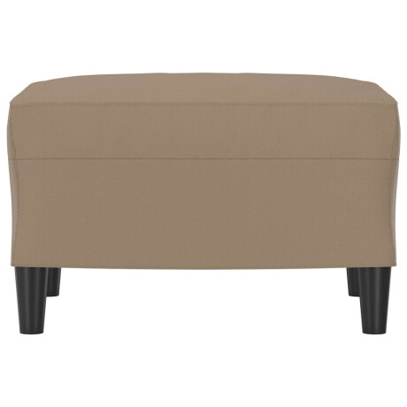 vidaXL Voetenbank 60x50x41 cm kunstleer cappuccino afbeelding3 - 1