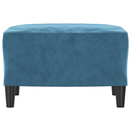 vidaXL Voetenbank 60x50x41 cm fluweel blauw afbeelding3 - 1