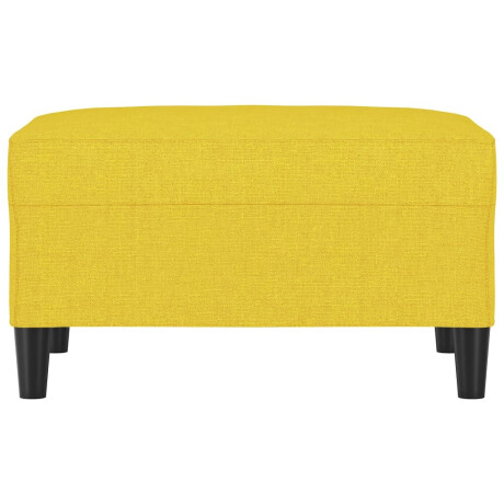 vidaXL Voetenbank 70x55x41 cm stof lichtgeel afbeelding3 - 1