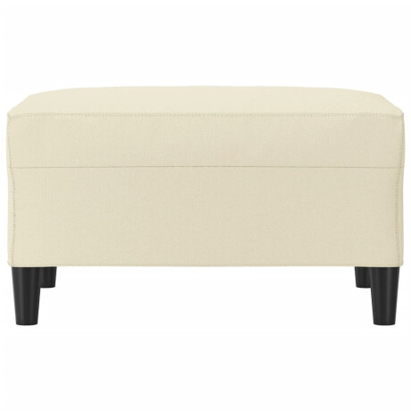 vidaXL Voetenbank 70x55x41 cm kunstleer crèmekleurig afbeelding3 - 1