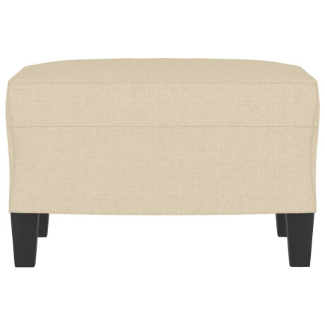 vidaXL Voetenbank 60x50x41 cm stof crèmekleurig afbeelding3 - 1