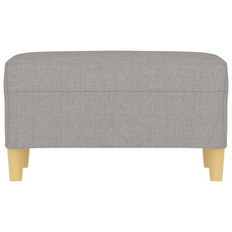 vidaXL Bankje 70x35x41 cm stof lichtgrijs afbeelding3 - 1