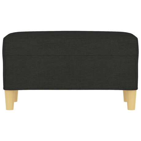 vidaXL Bankje 70x35x41 cm stof zwart afbeelding3 - 1