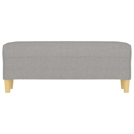 vidaXL Bankje 100x35x41 cm stof lichtgrijs afbeelding3 - 1