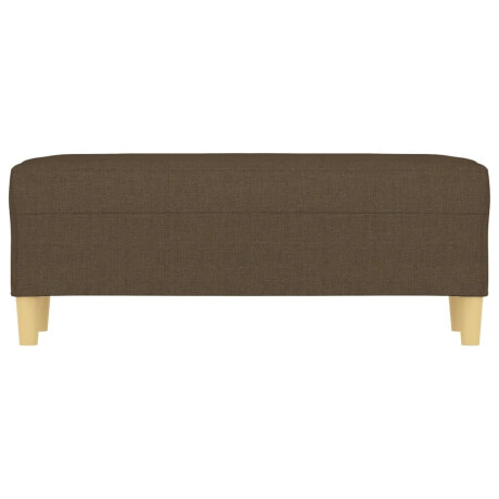 vidaXL Bankje 100x35x41 cm stof bruin afbeelding3 - 1