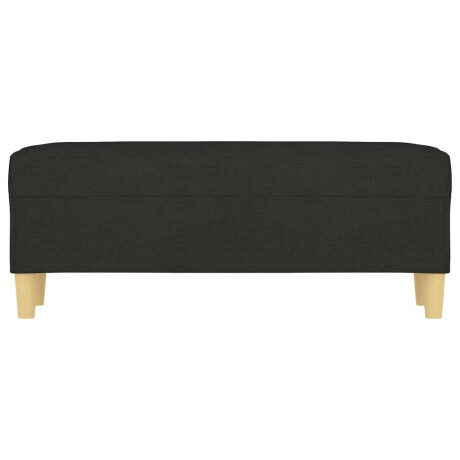 vidaXL Bankje 100x35x41 cm stof zwart afbeelding3 - 1