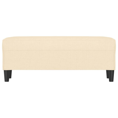 vidaXL Bankje 100x35x41 cm stof crèmekleurig afbeelding3 - 1