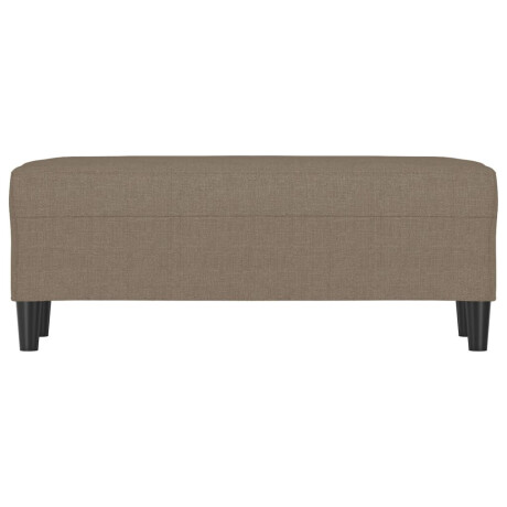 vidaXL Bankje 100x35x41 cm stof taupe afbeelding3 - 1