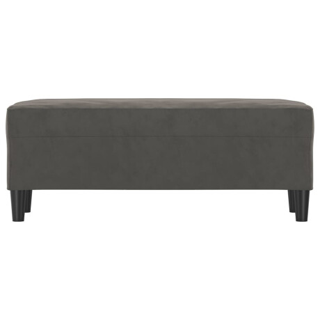 vidaXL Bankje 100x35x41 cm fluweel donkergrijs afbeelding3 - 1