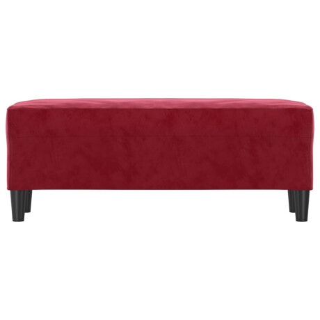 vidaXL Bankje 100x35x41 cm fluweel wijnrood afbeelding3 - 1