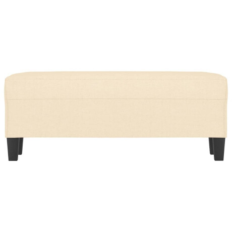 vidaXL Bankje 100x35x41 cm stof crèmekleurig afbeelding3 - 1