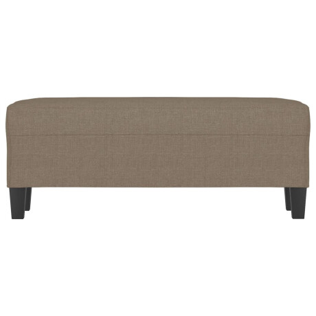 vidaXL Bankje 100x35x41 cm stof taupe afbeelding3 - 1