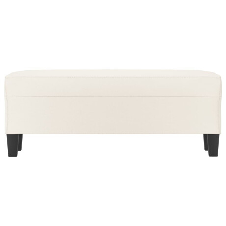 vidaXL Bankje 100x35x41 cm kunstleer crèmekleurig afbeelding3 - 1