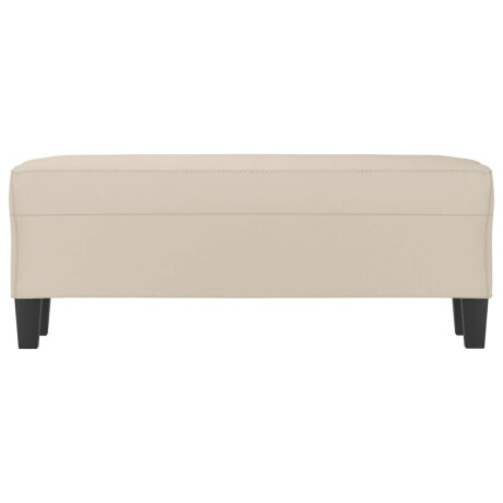 vidaXL Bankje 100x35x41 cm microvezelstof crèmekleurig afbeelding3 - 1