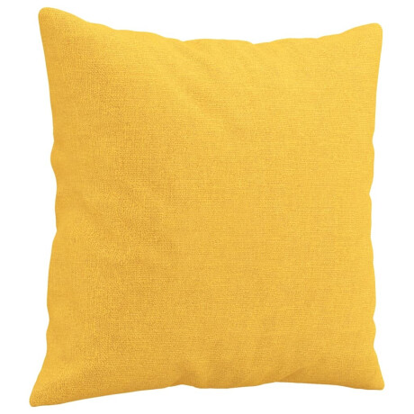 vidaXL Sierkussens 2 st 40x40 cm stof lichtgeel afbeelding3 - 1