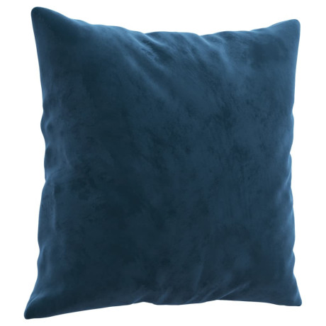 vidaXL Sierkussens 2 st 40x40 cm fluweel blauw afbeelding3 - 1