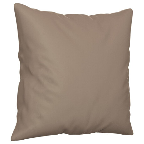 vidaXL Sierkussens 2 st 40x40 cm microvezelstof taupe afbeelding3 - 1