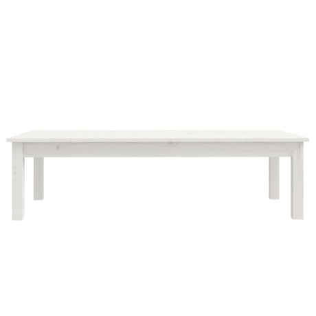 vidaXL Salontafel 110x50x30 cm massief grenenhout wit afbeelding3 - 1