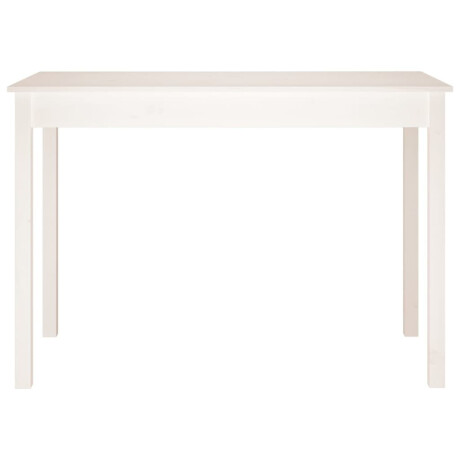vidaXL Eettafel 110x55x75 cm massief grenenhout wit afbeelding3 - 1