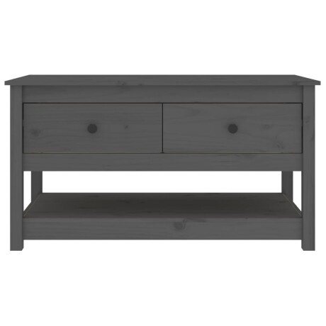 vidaXL Salontafel 102x49x55 cm massief grenenhout grijs afbeelding3 - 1