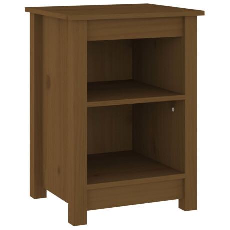 vidaXL Nachtkastjes 2 st 40x35x55 cm massief grenenhout honingbruin afbeelding3 - 1