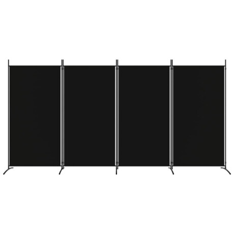 vidaXL Kamerscherm met 4 panelen 346x180 cm stof zwart afbeelding3 - 1