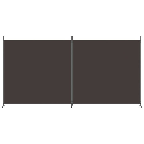 vidaXL Kamerscherm met 2 panelen 348x180 cm stof bruin afbeelding3 - 1