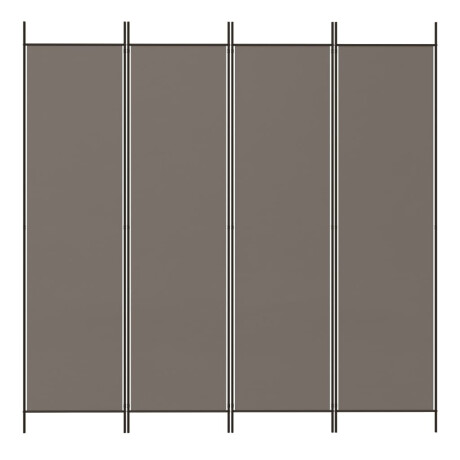 vidaXL Kamerscherm met 4 panelen 698x180 cm stof antracietkleurig afbeelding3 - 1