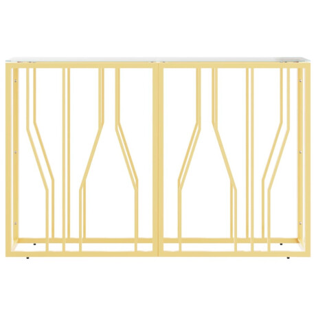 vidaXL Wandtafel 110x30x70 cm roestvrij staal en glas afbeelding3 - 1