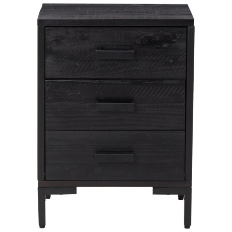 vidaXL Nachtkastje 40x30x55 cm gerecycled massief grenenhout afbeelding3 - 1