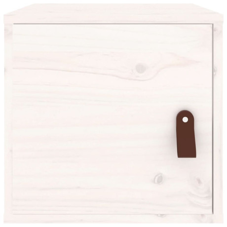 vidaXL Wandkast 31,5x30x30 cm massief grenenhout wit afbeelding3 - 1