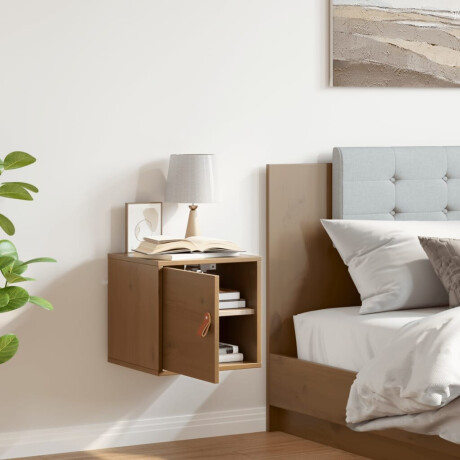 vidaXL Wandkast 31,5x30x30 cm massief grenenhout honingbruin afbeelding3 - 1