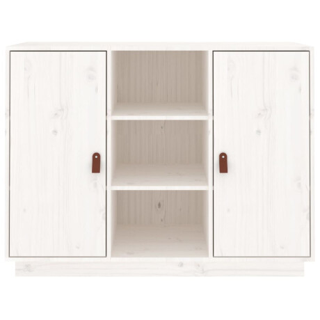 vidaXL Dressoir 100x40x75 cm massief grenenhout wit afbeelding3 - 1