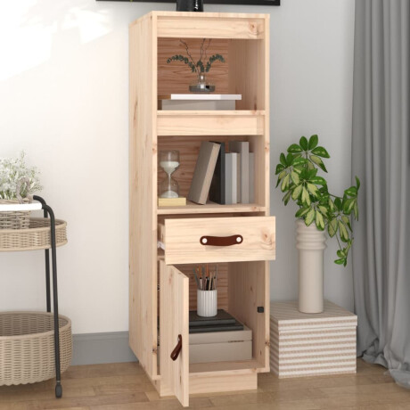 vidaXL Hoge kast 34x40x108,5 cm massief grenenhout afbeelding3 - 1